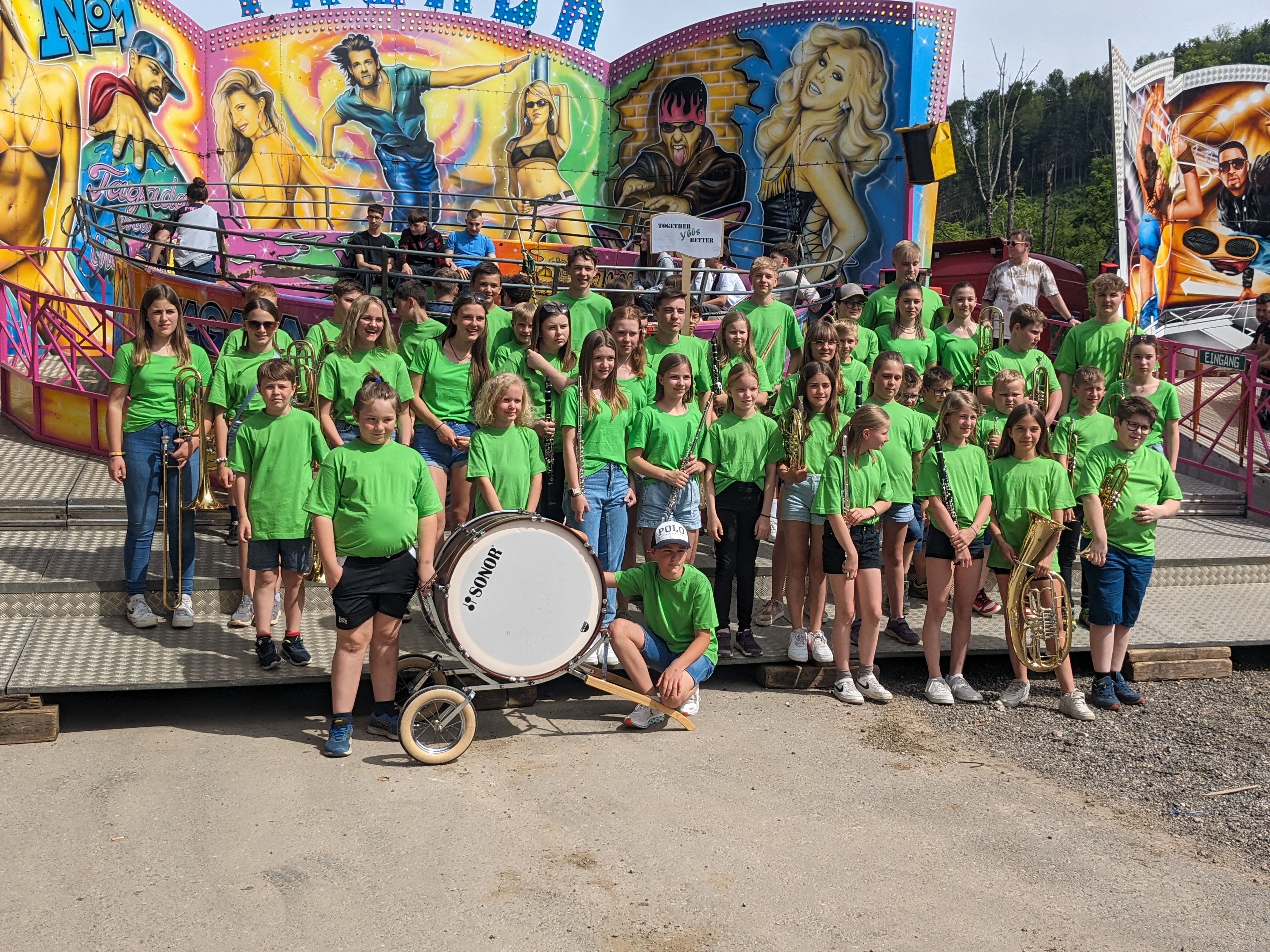 Jugendorchesterausflug zum Volksfest nach Waidhofen